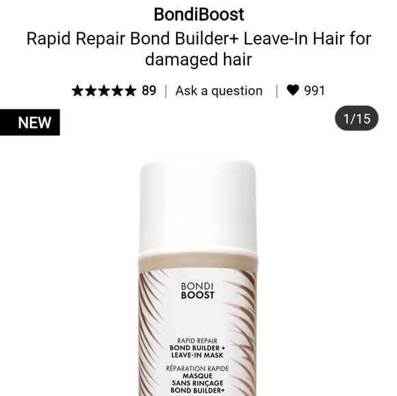 Sephora Other - NWT BONDI BOOST RAPID REPAIR BOND BUILDER LEAVE IN REPAIR MASK
